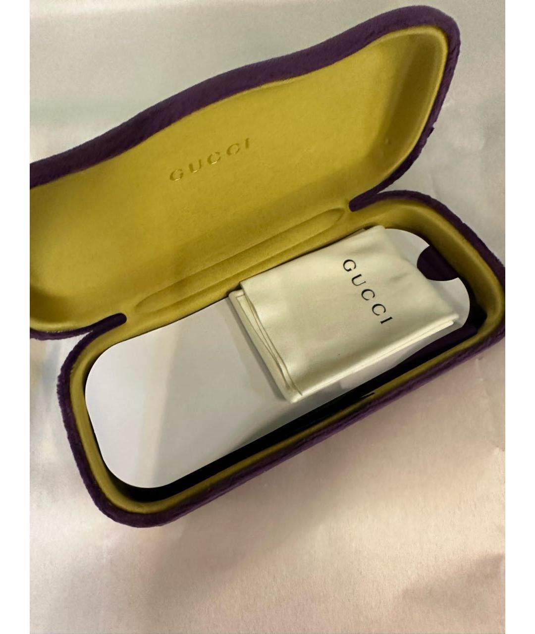 GUCCI Темно-синие пластиковые солнцезащитные очки, фото 3