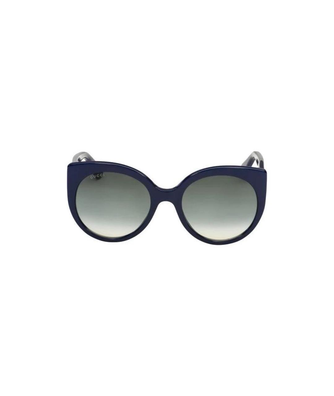 GUCCI Темно-синие пластиковые солнцезащитные очки, фото 1