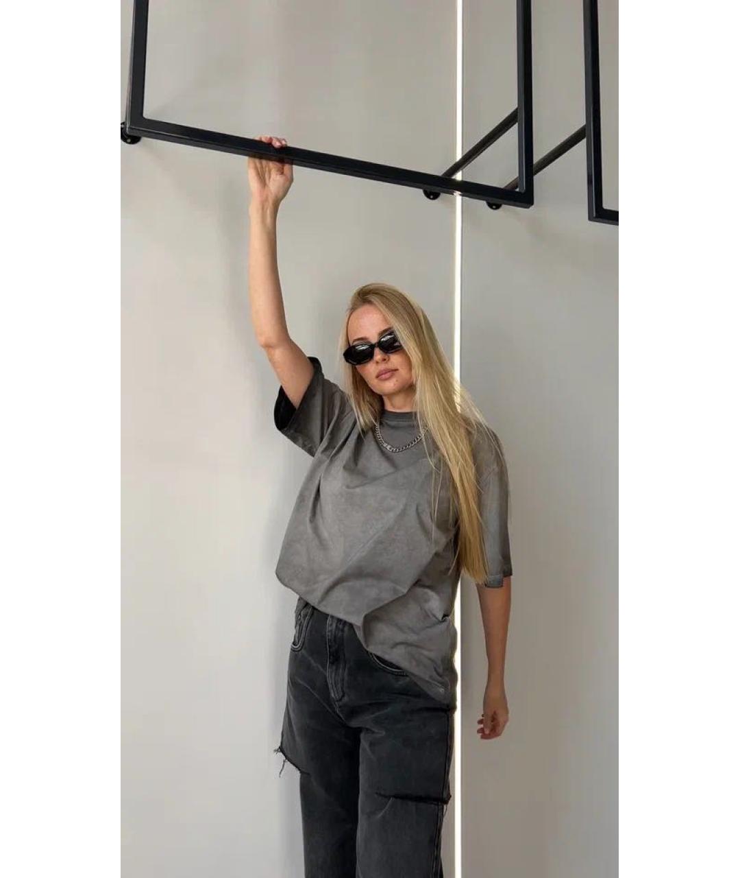 MAISON MARGIELA Черные хлопковые прямые джинсы, фото 3