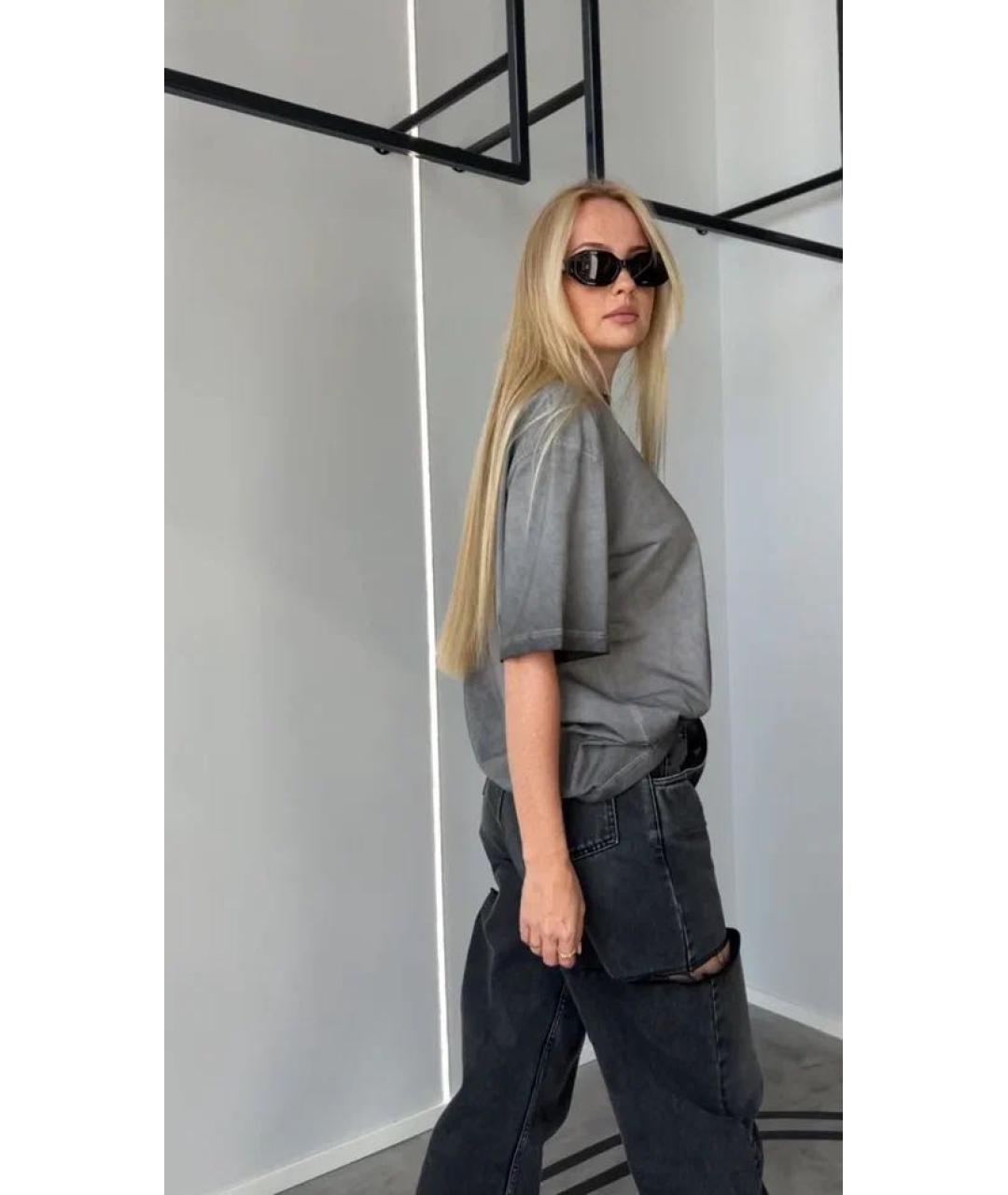 MAISON MARGIELA Черные хлопковые прямые джинсы, фото 4