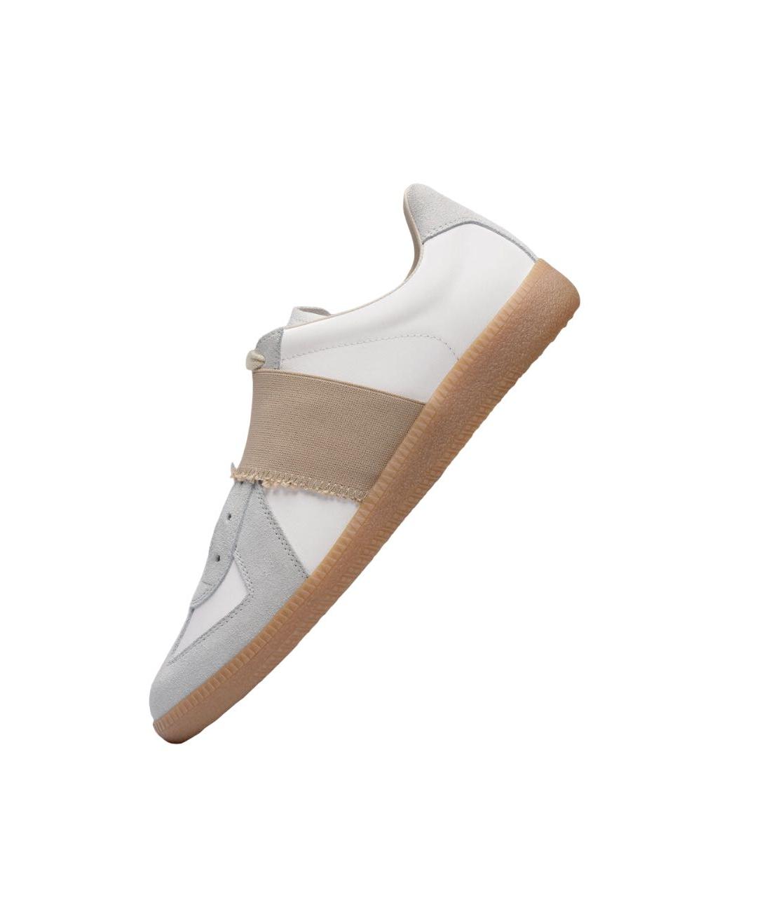 MAISON MARGIELA Белые кожаные кеды, фото 4