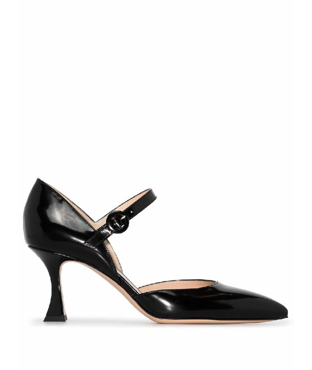GIANVITO ROSSI Черные кожаные туфли, фото 5