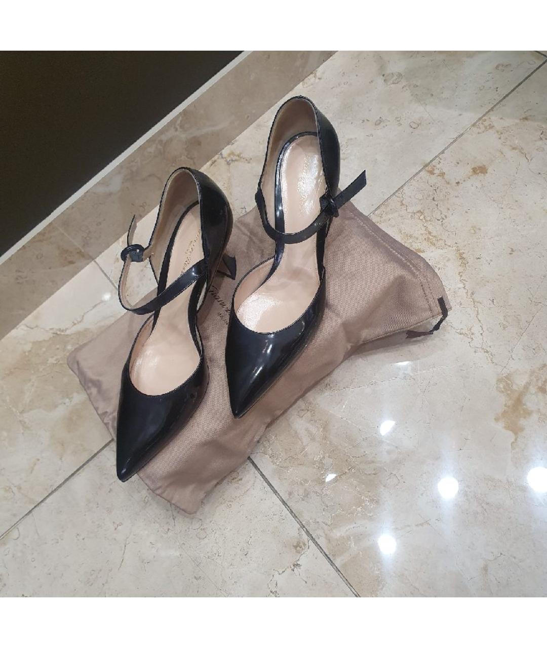 GIANVITO ROSSI Черные кожаные туфли, фото 3