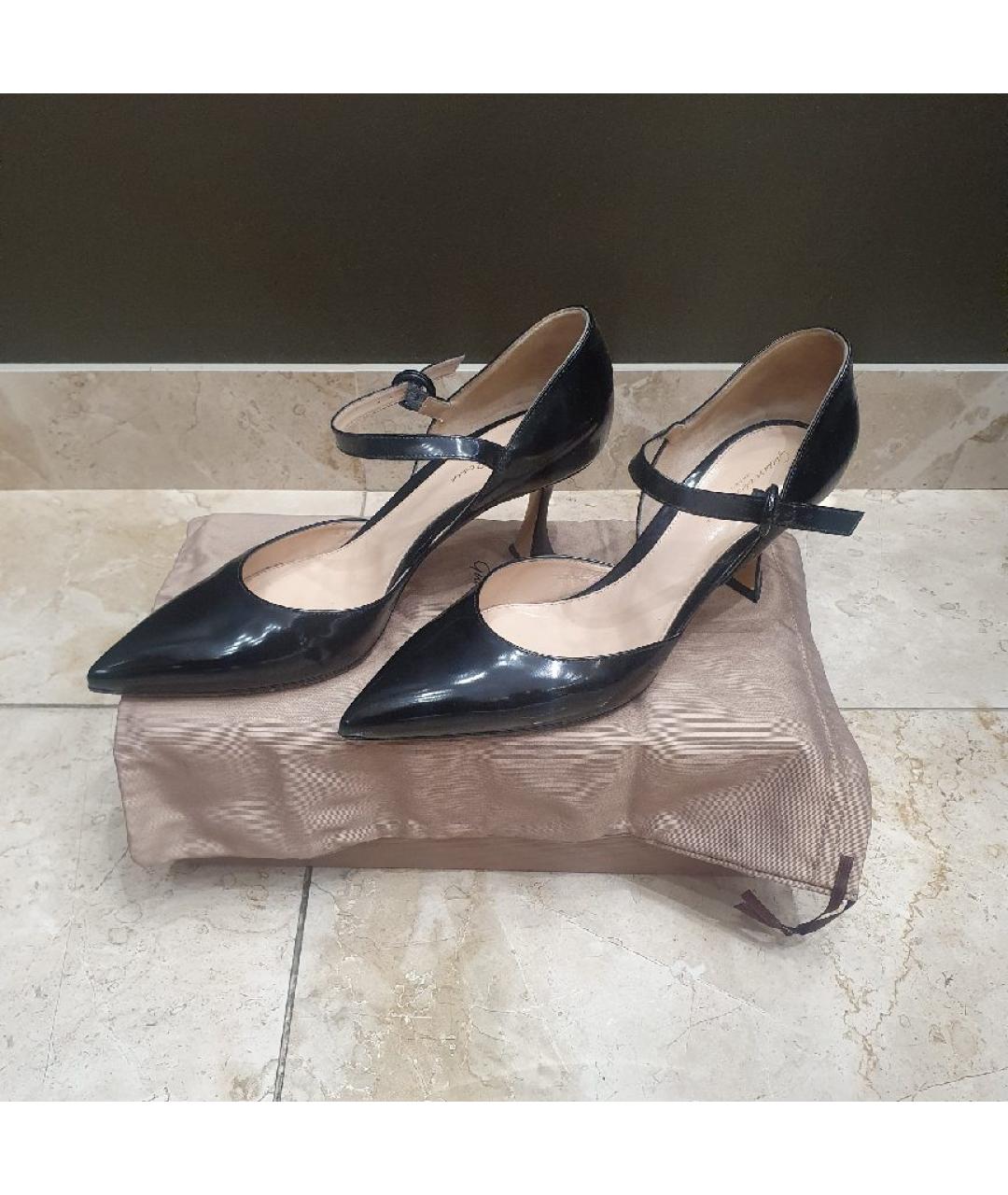 GIANVITO ROSSI Черные кожаные туфли, фото 2