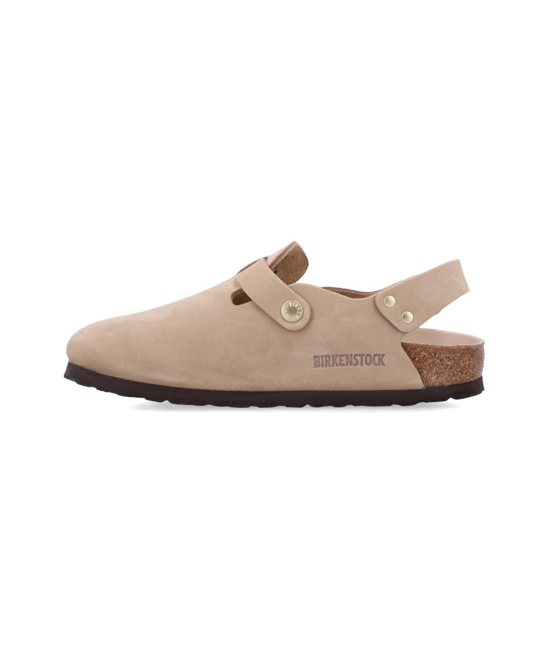 BIRKENSTOCK Бежевые замшевые сандалии, фото 3