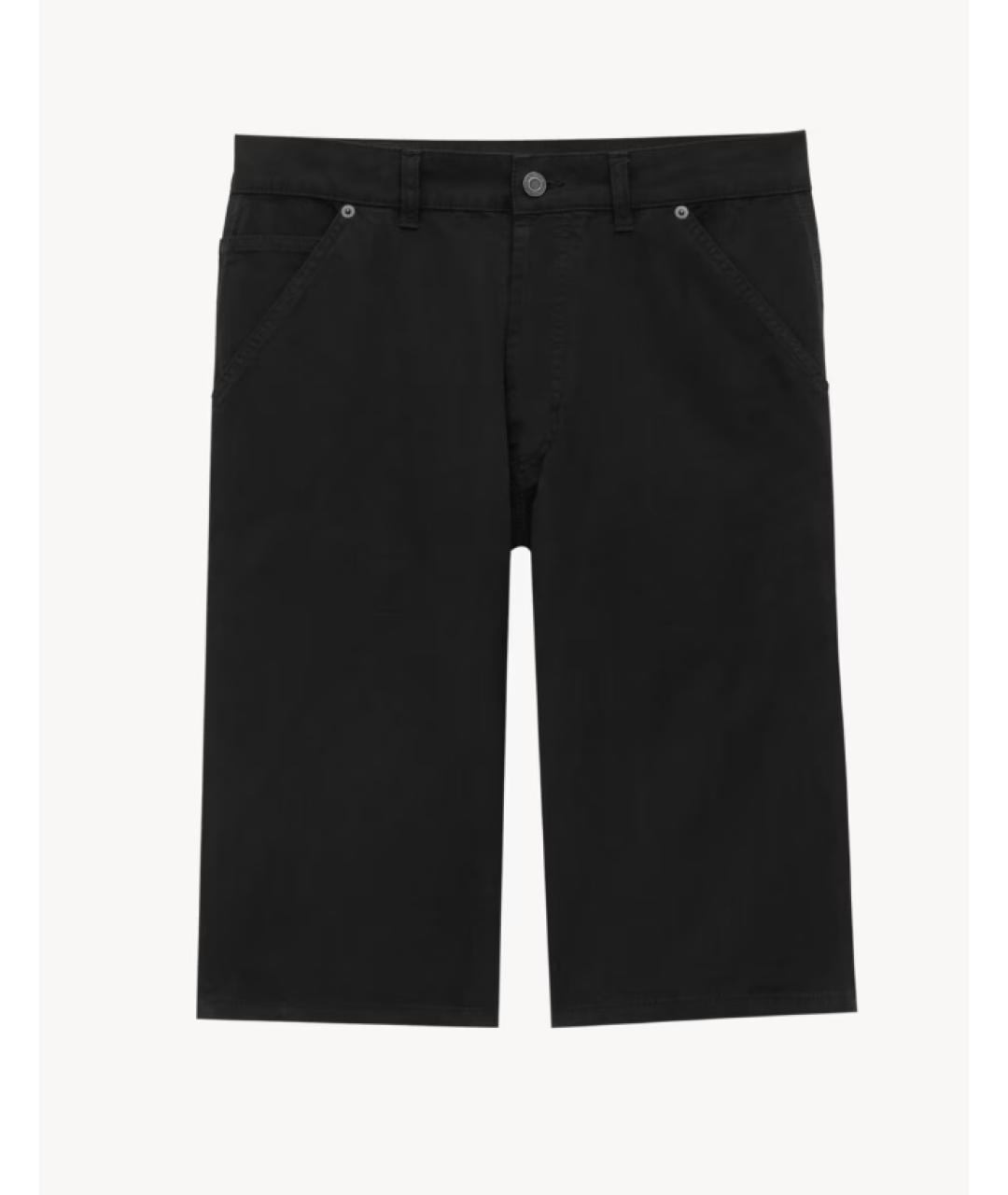 SAINT LAURENT Черные хлопковые повседневные брюки, фото 5