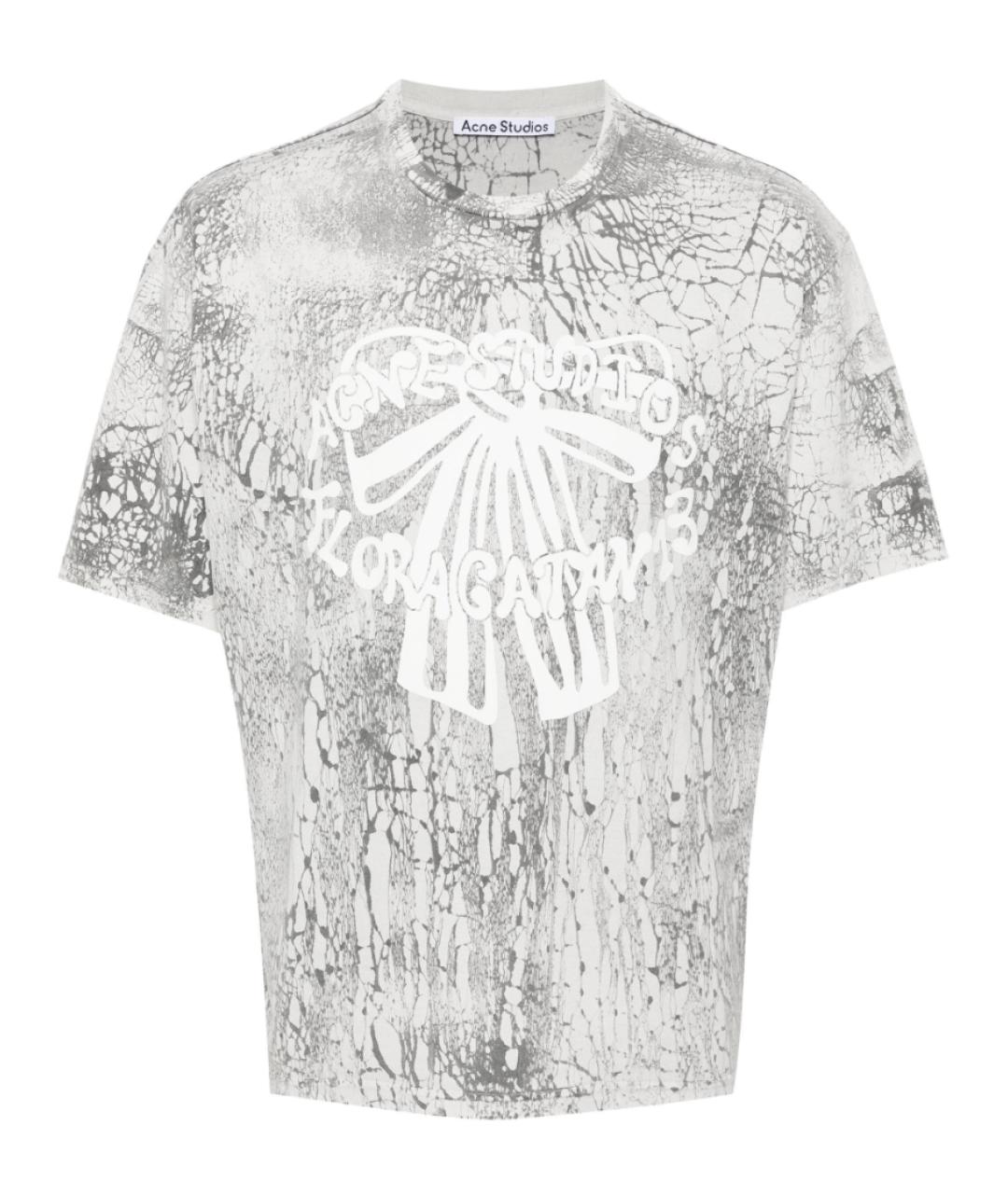 ACNE STUDIOS Серая хлопковая футболка, фото 1