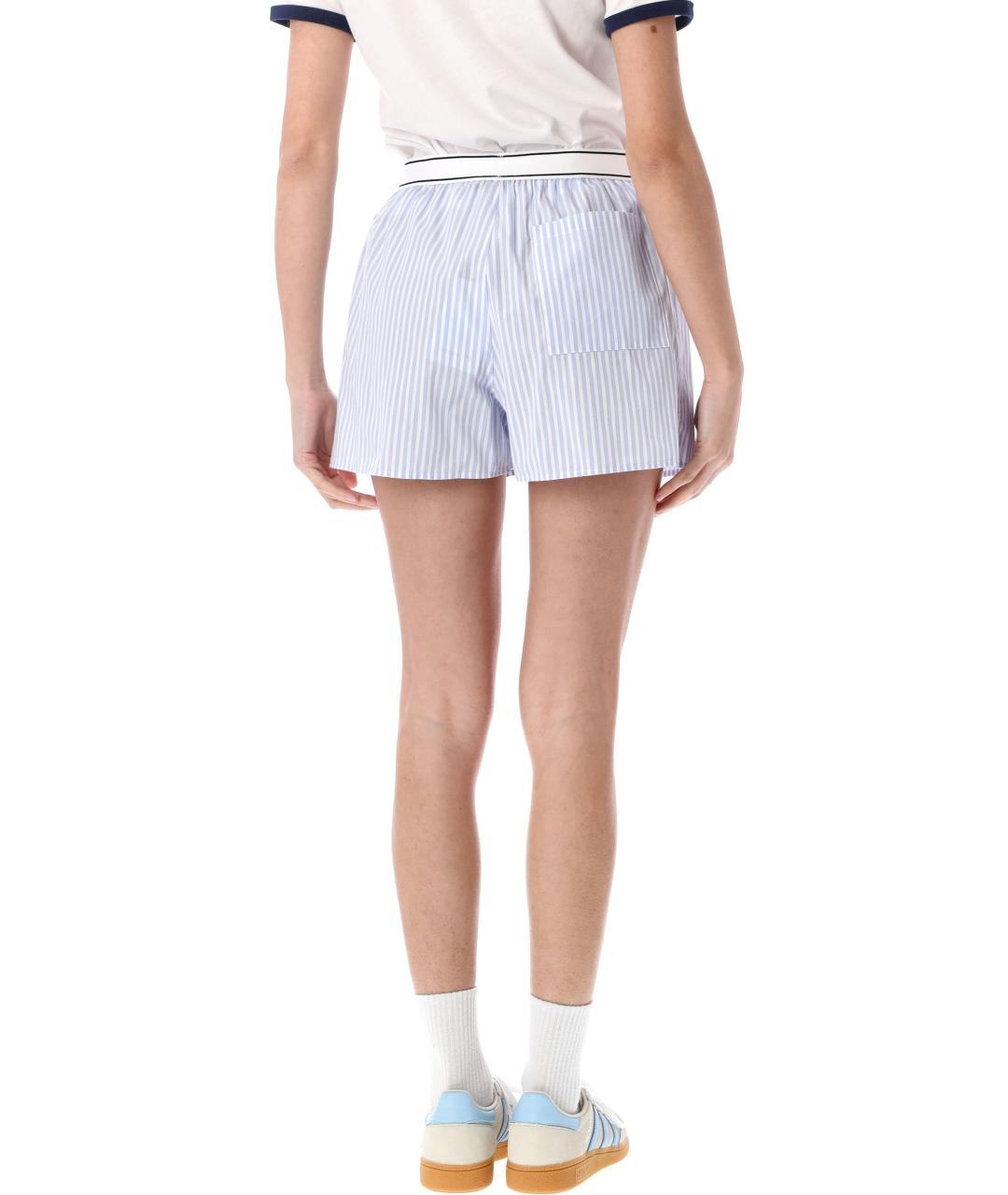 SPORTY AND RICH Голубые хлопковые шорты, фото 3