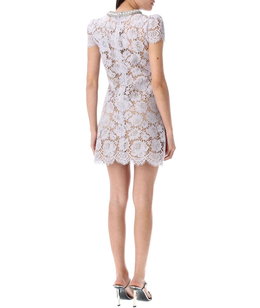 SELF-PORTRAIT Фиолетовое полиамидовое коктейльное платье, фото 3