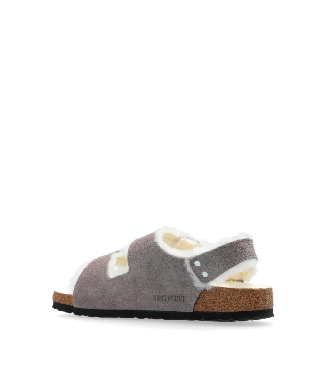 BIRKENSTOCK Серые замшевые сандалии, фото 3