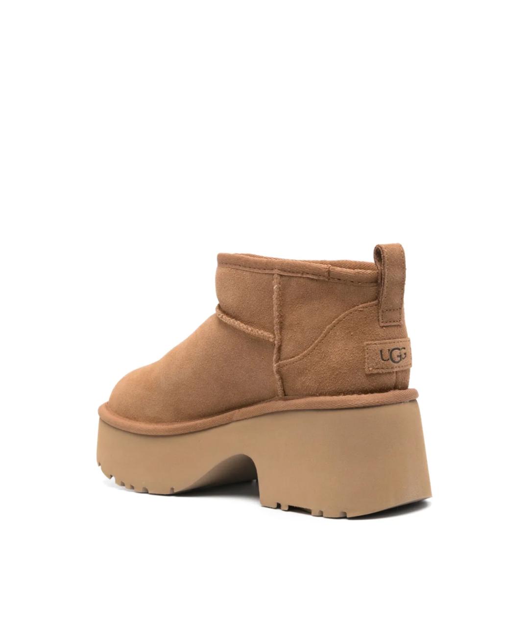 UGG AUSTRALIA Бежевые замшевые ботинки, фото 3