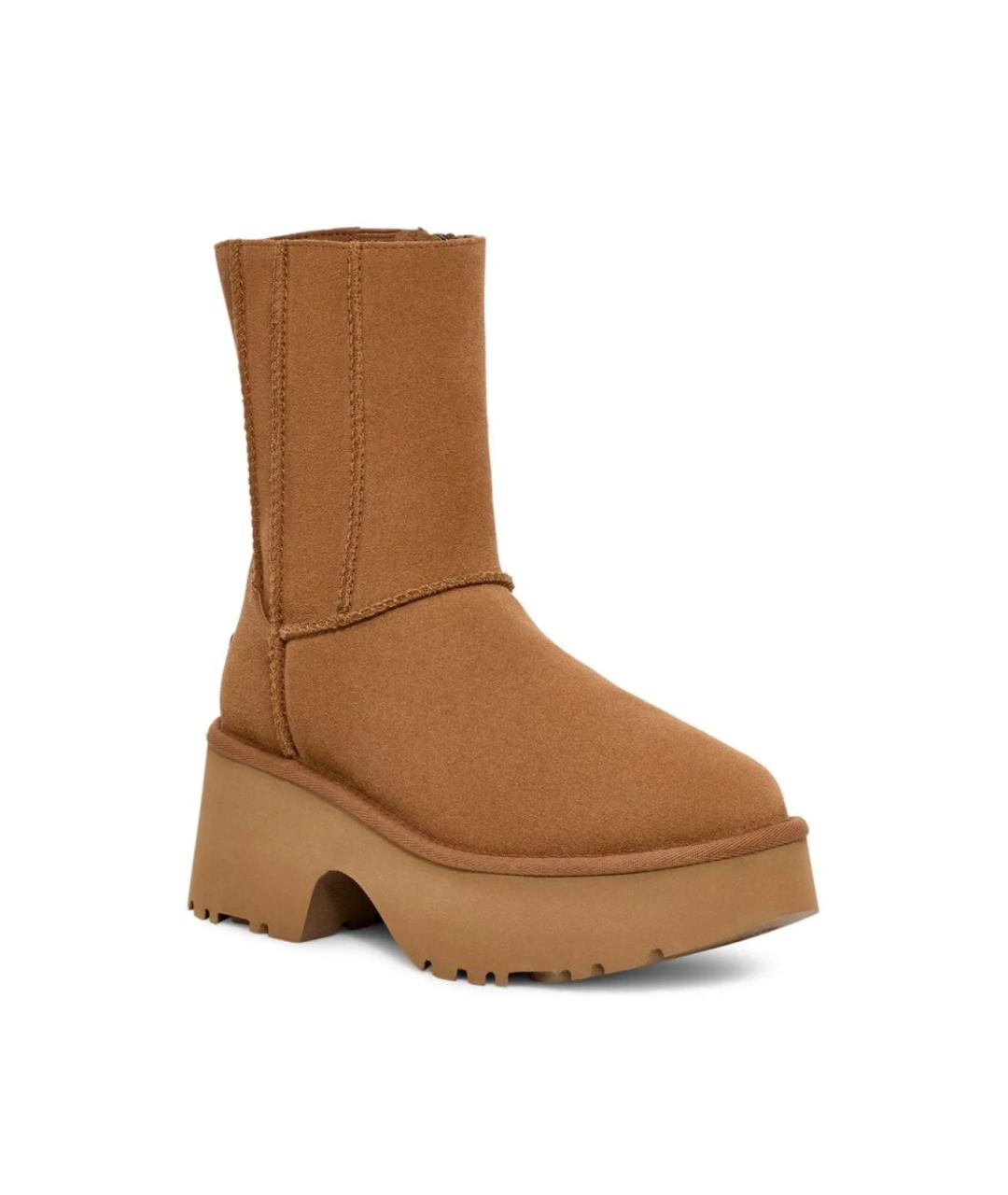 UGG AUSTRALIA Коричневые нубуковые ботинки, фото 2