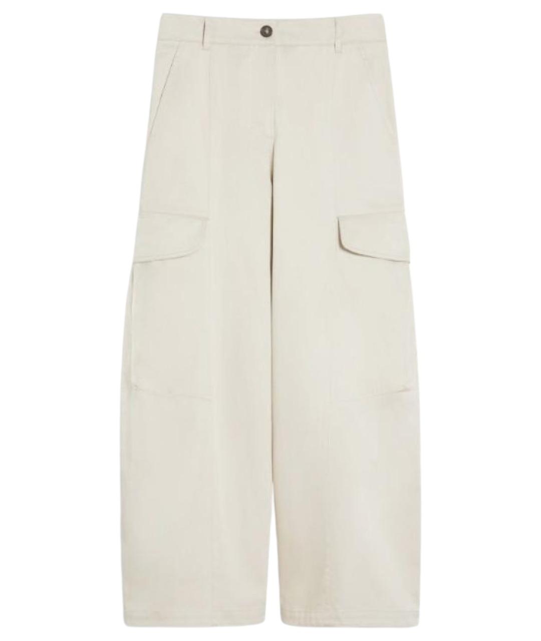 'S MAX MARA Бежевые прямые брюки, фото 1