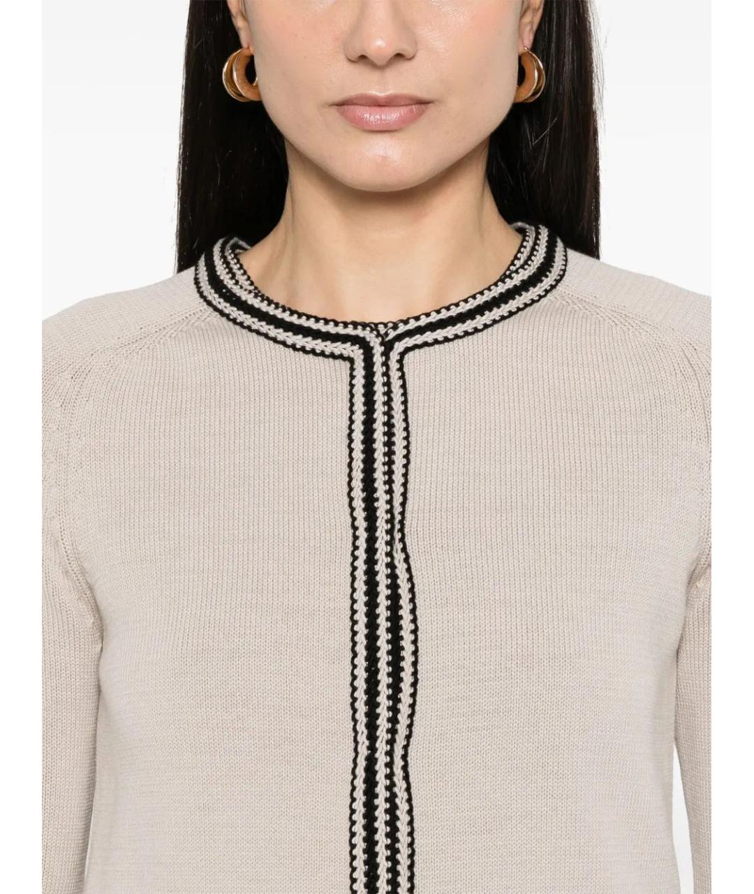 'S MAX MARA Бежевый кардиган, фото 4