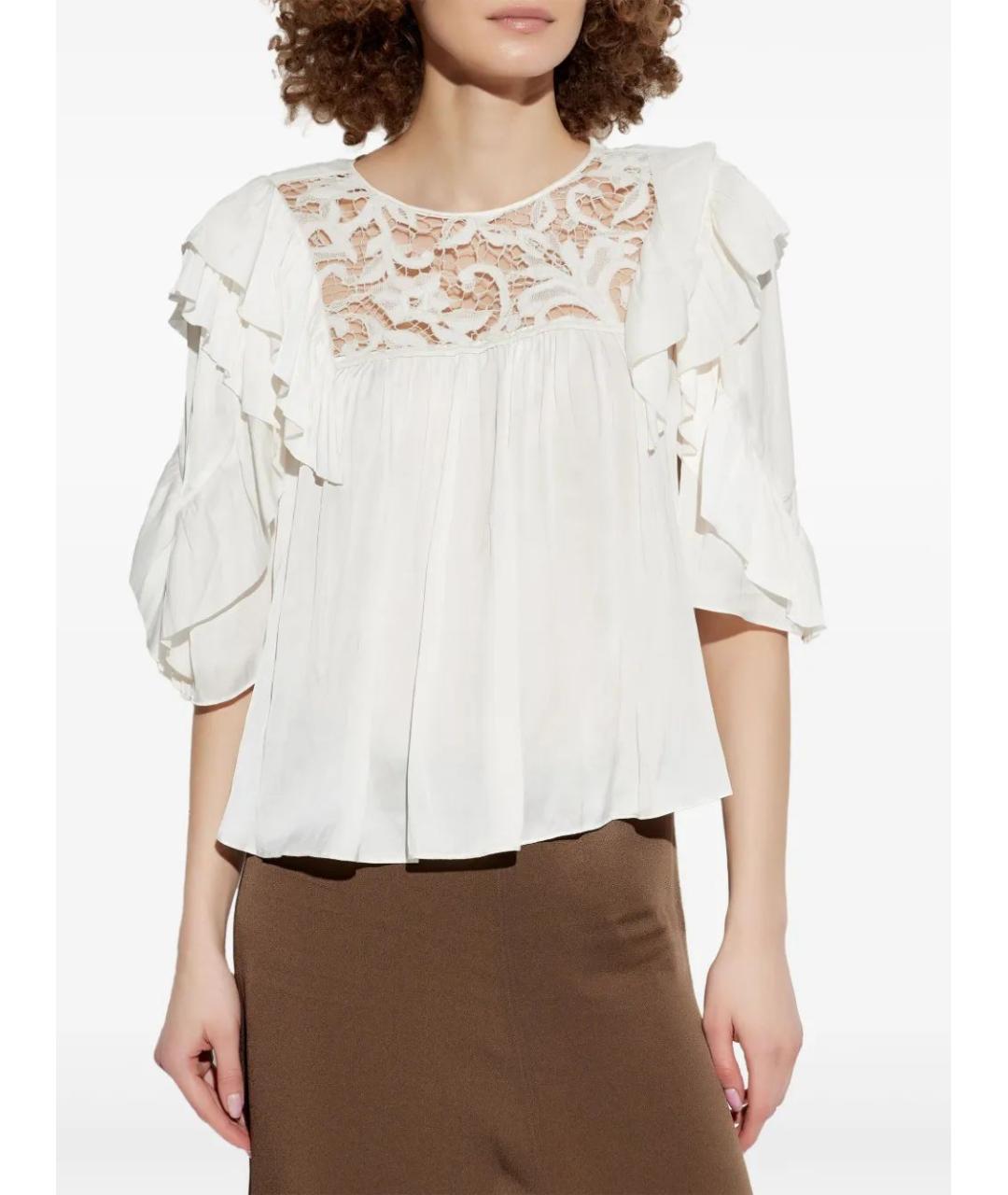 ISABEL MARANT Белая блузы, фото 4