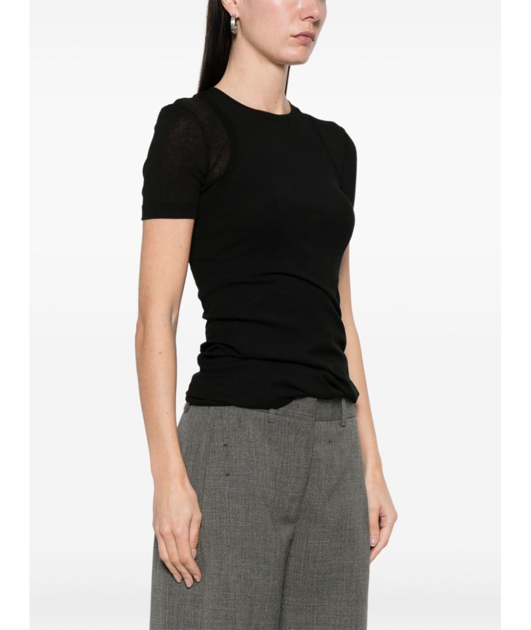 JIL SANDER Черная футболка, фото 2