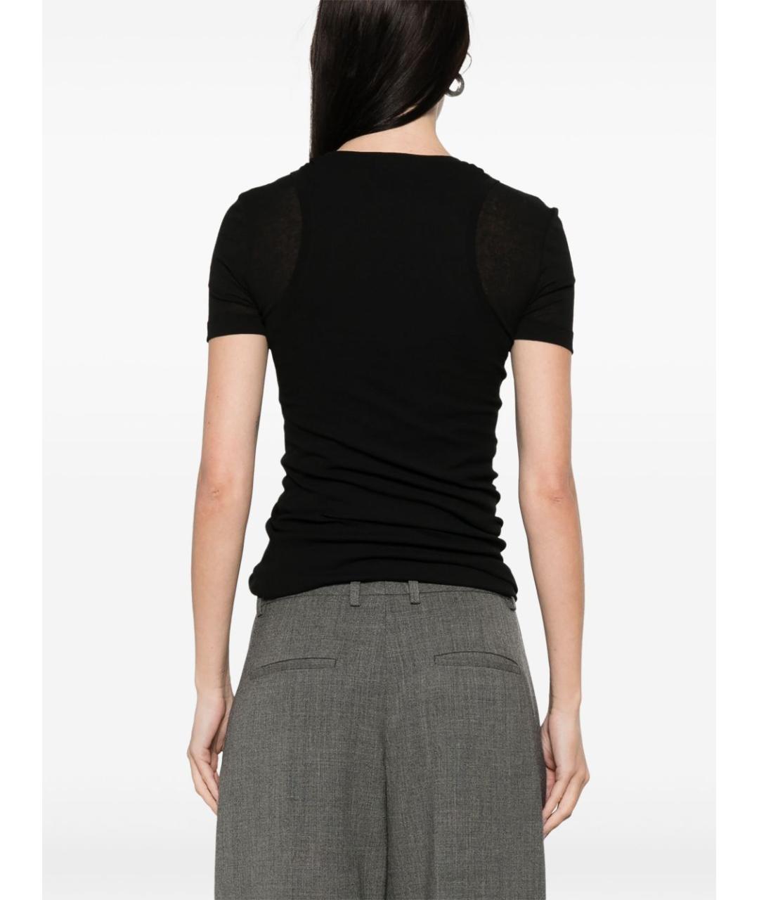 JIL SANDER Черная футболка, фото 4