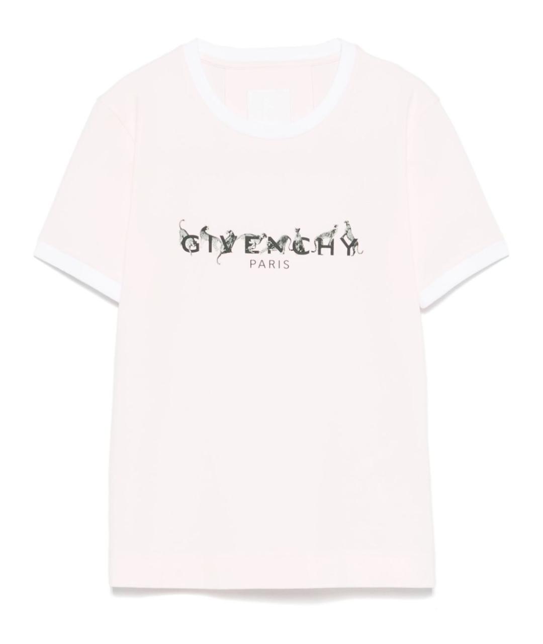 GIVENCHY Белая хлопковая футболка, фото 1