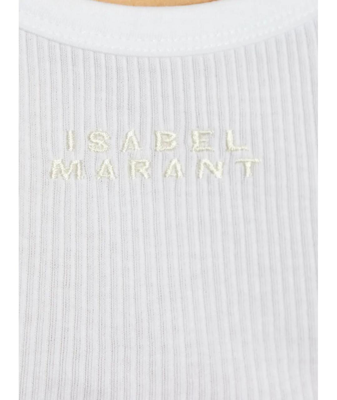 ISABEL MARANT Белая хлопковая майка, фото 3