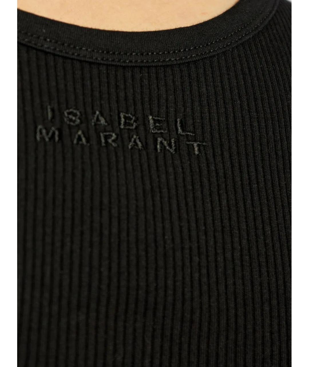 ISABEL MARANT Черная хлопковая майка, фото 2