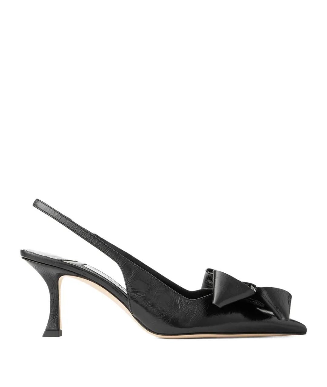 JIMMY CHOO Черные кожаные туфли, фото 1