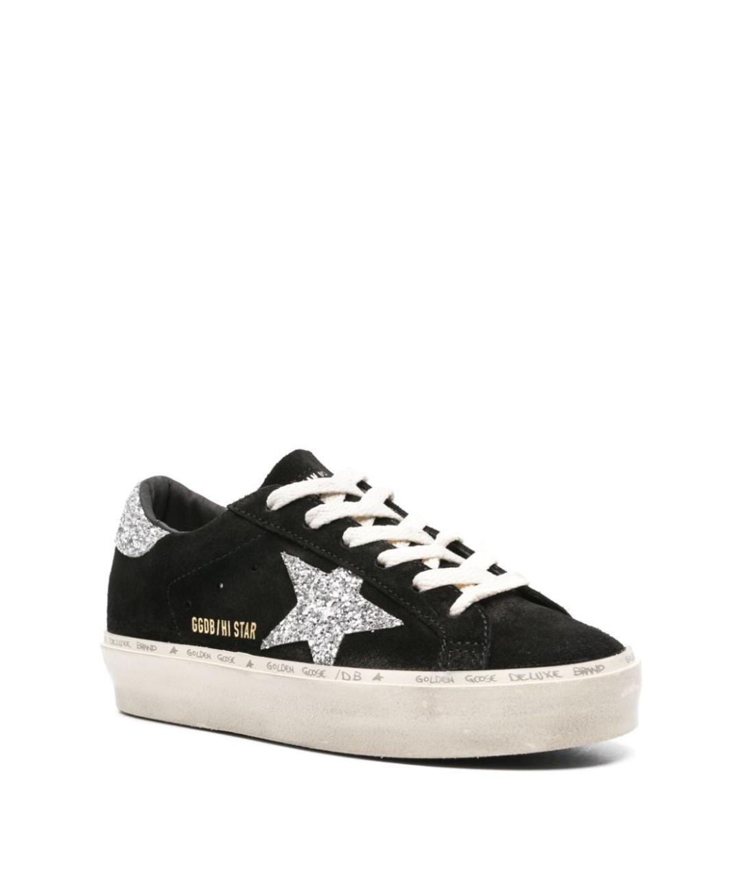 GOLDEN GOOSE DELUXE BRAND Черные кожаные кеды, фото 2
