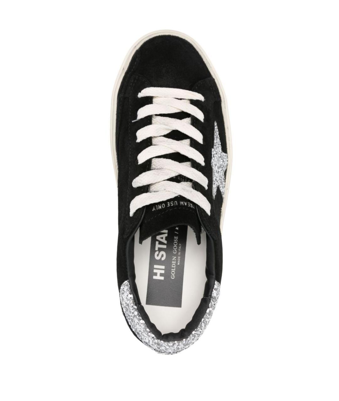 GOLDEN GOOSE DELUXE BRAND Черные кожаные кеды, фото 4