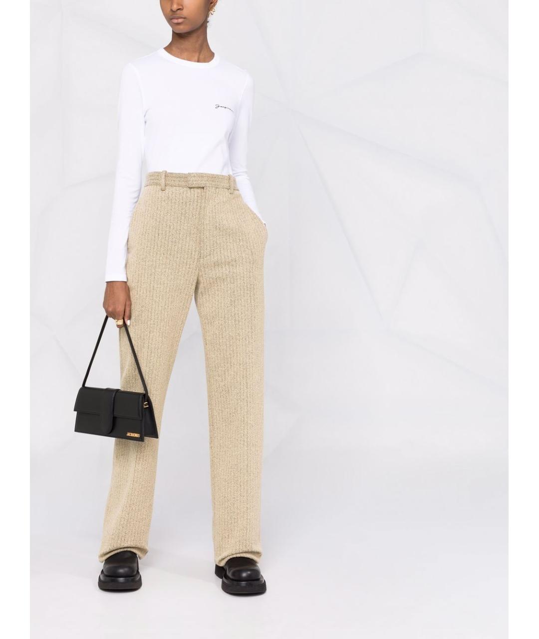 JACQUEMUS Черная кожаная сумка через плечо, фото 2