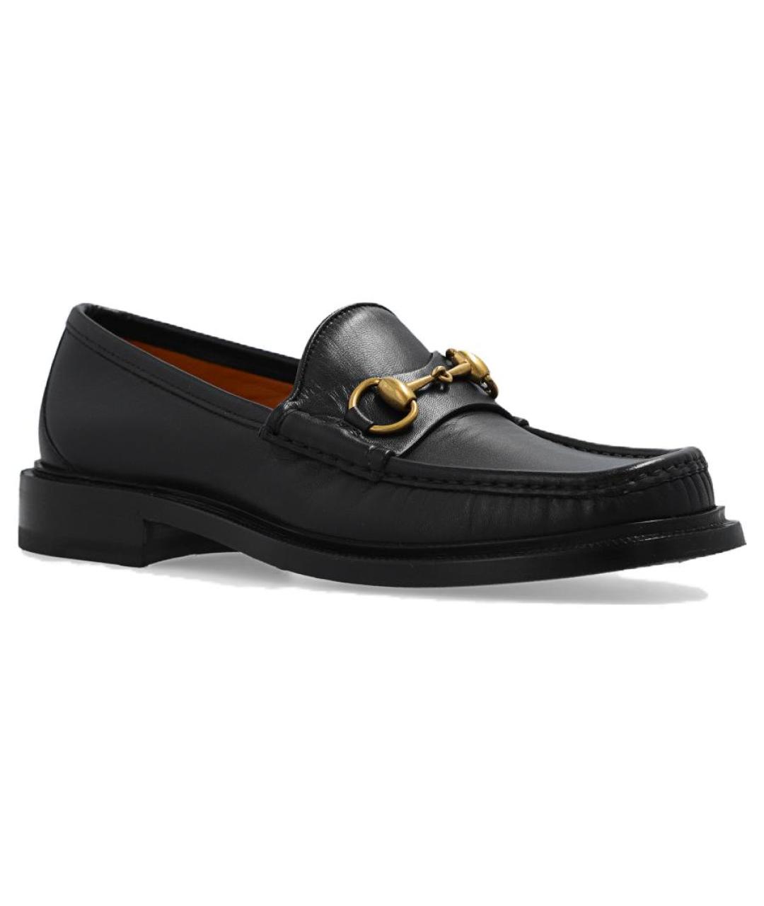 GUCCI Черные кожаные лоферы, фото 3