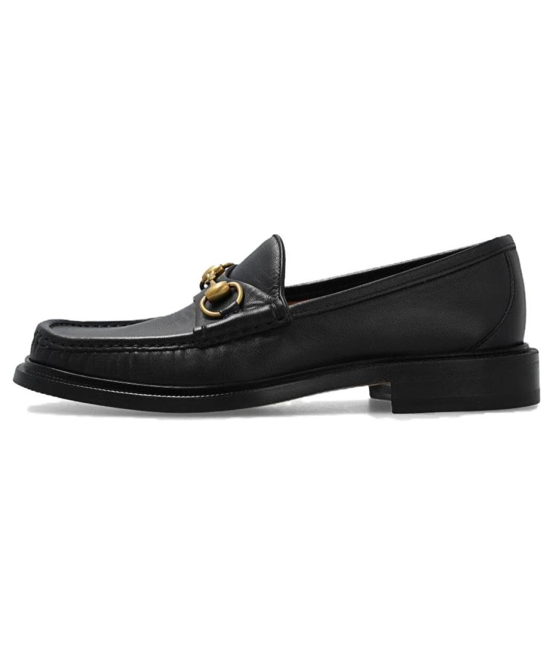 GUCCI Черные кожаные лоферы, фото 2