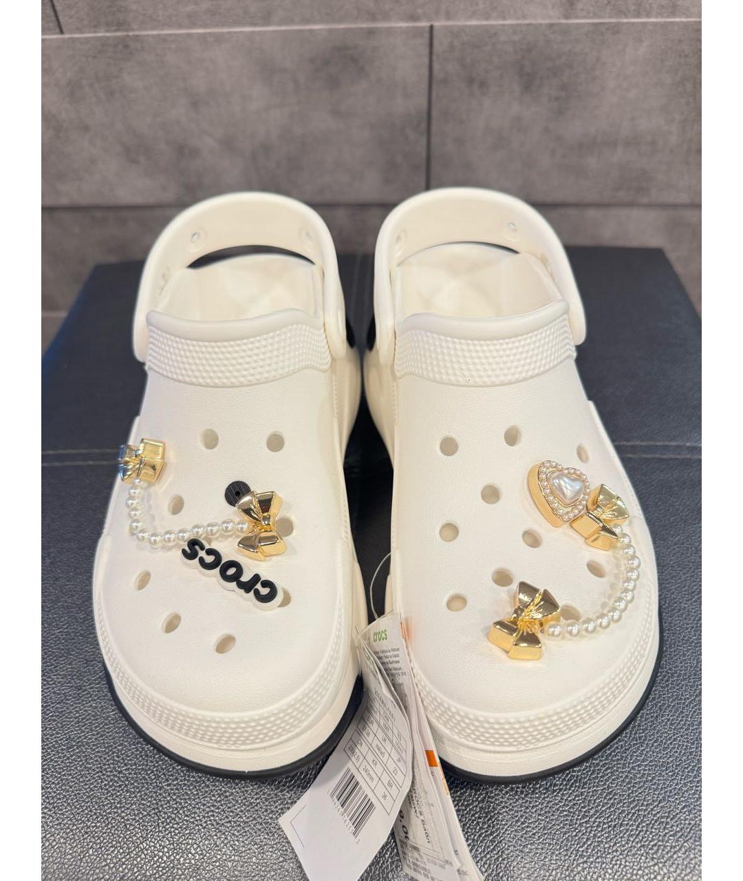 CROCS Белые мюли, фото 2