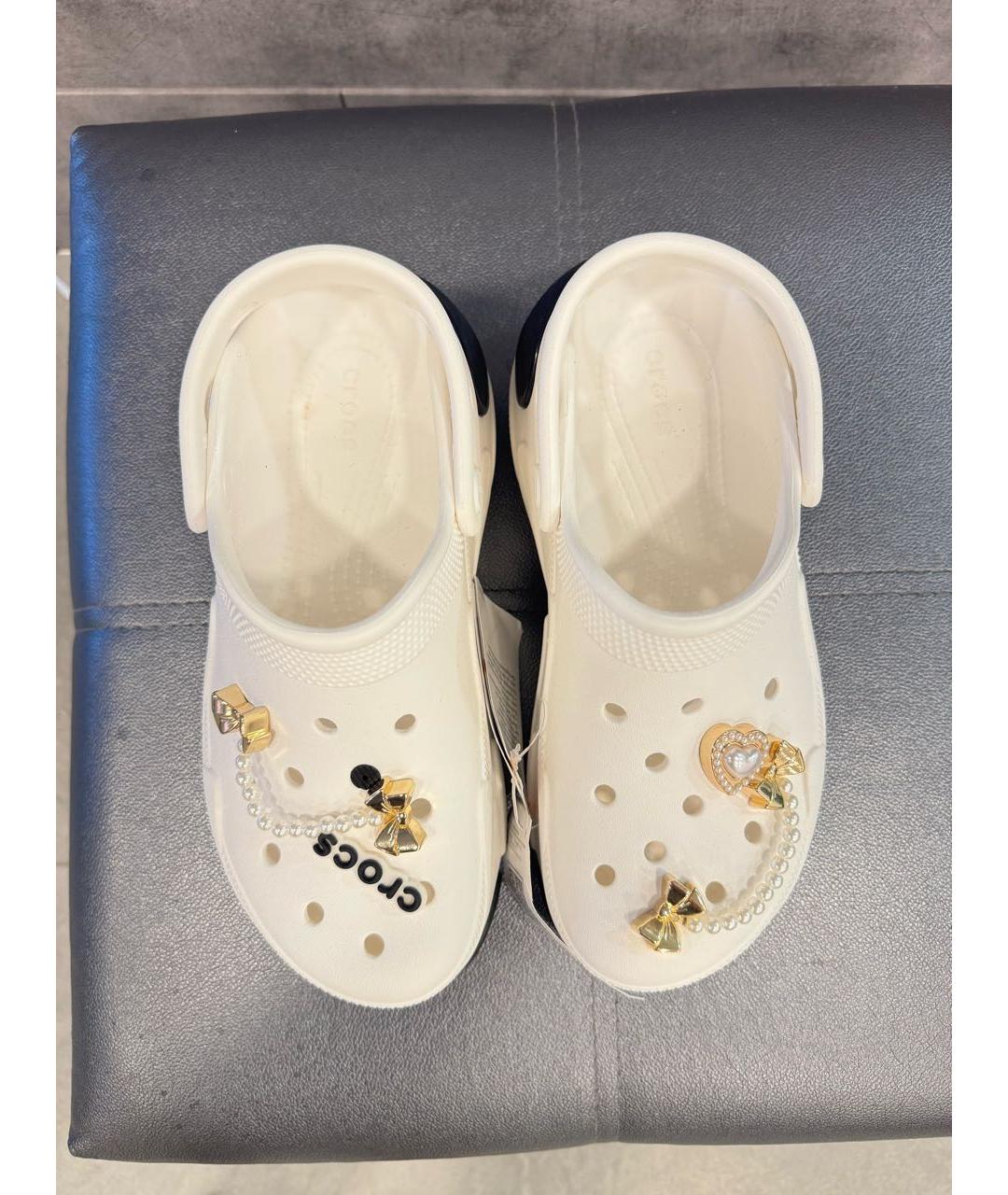 CROCS Белые мюли, фото 3