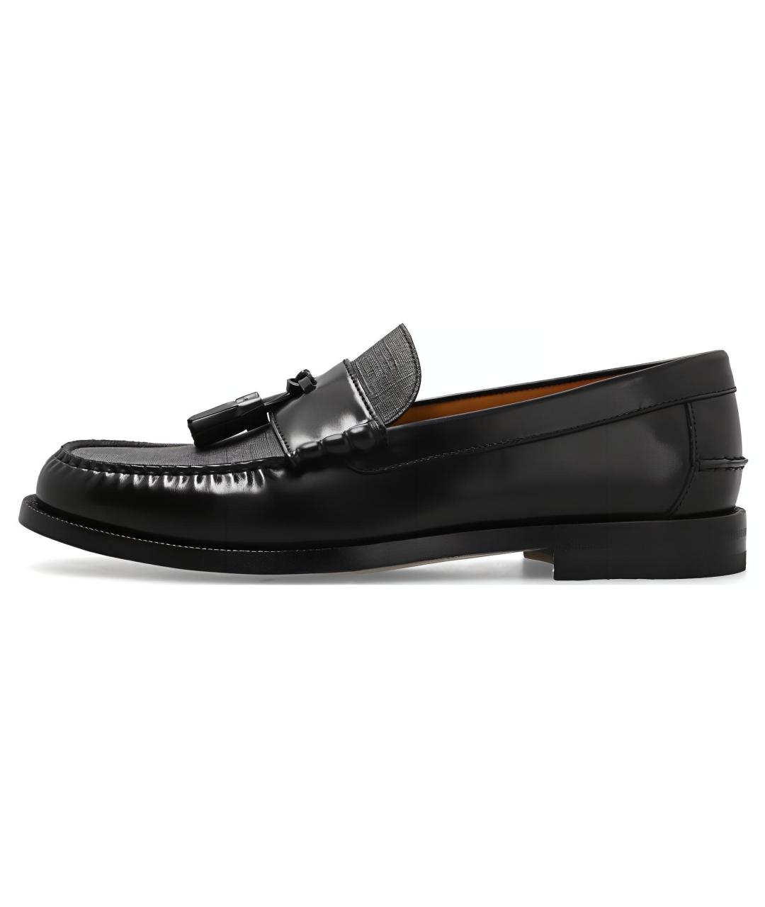 GUCCI Черные кожаные лоферы, фото 2