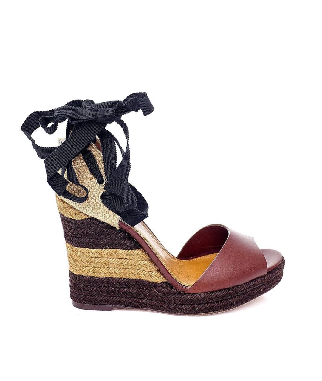 FENDI Кожаные босоножки, фото 1