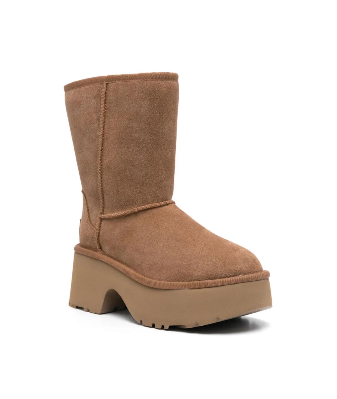 UGG AUSTRALIA Коричневые нубуковые ботинки, фото 2