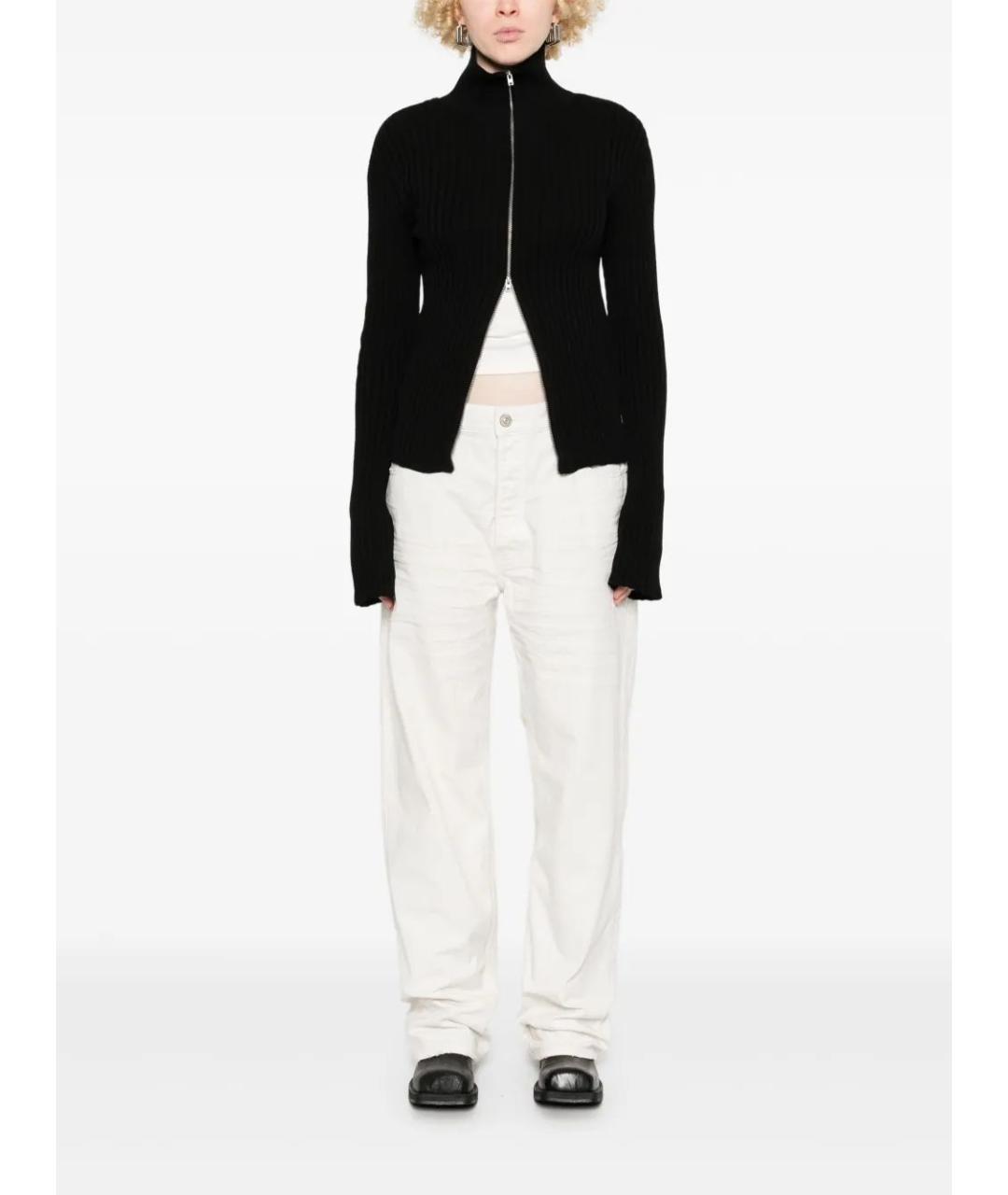BALENCIAGA Белые хлопковые прямые джинсы, фото 3