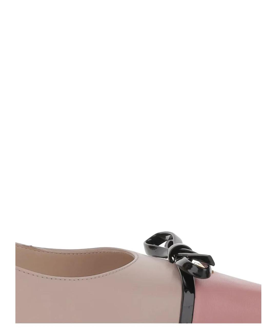 VALENTINO Розовые кожаные туфли, фото 3