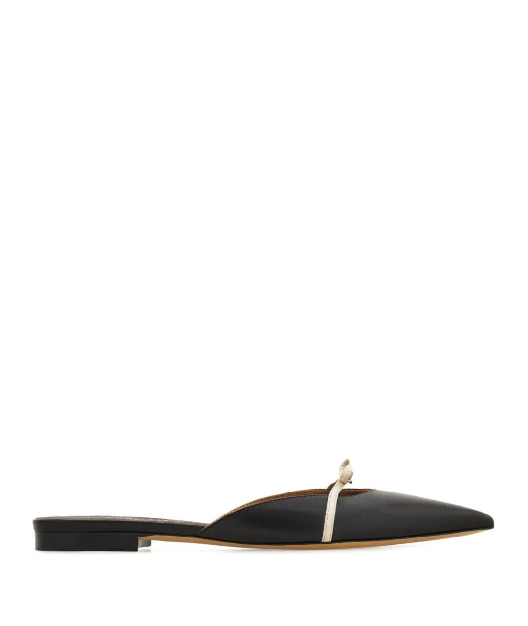 FERRAGAMO Черные кожаные мюли, фото 1