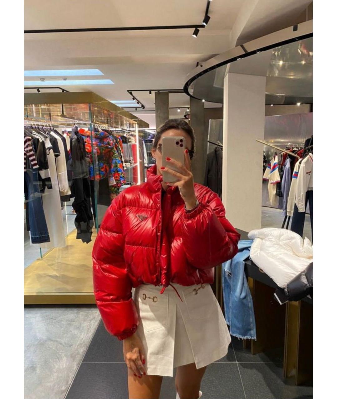 GUCCI Белая хлопковая юбка мини, фото 5