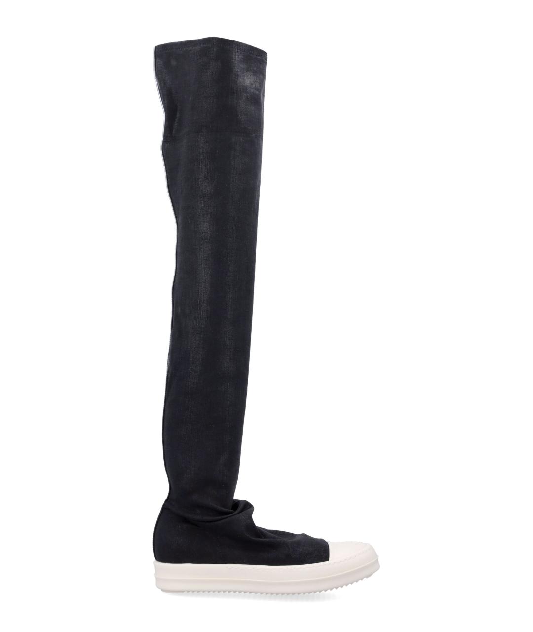 RICK OWENS DRKSHDW Черные синтетические кеды, фото 1