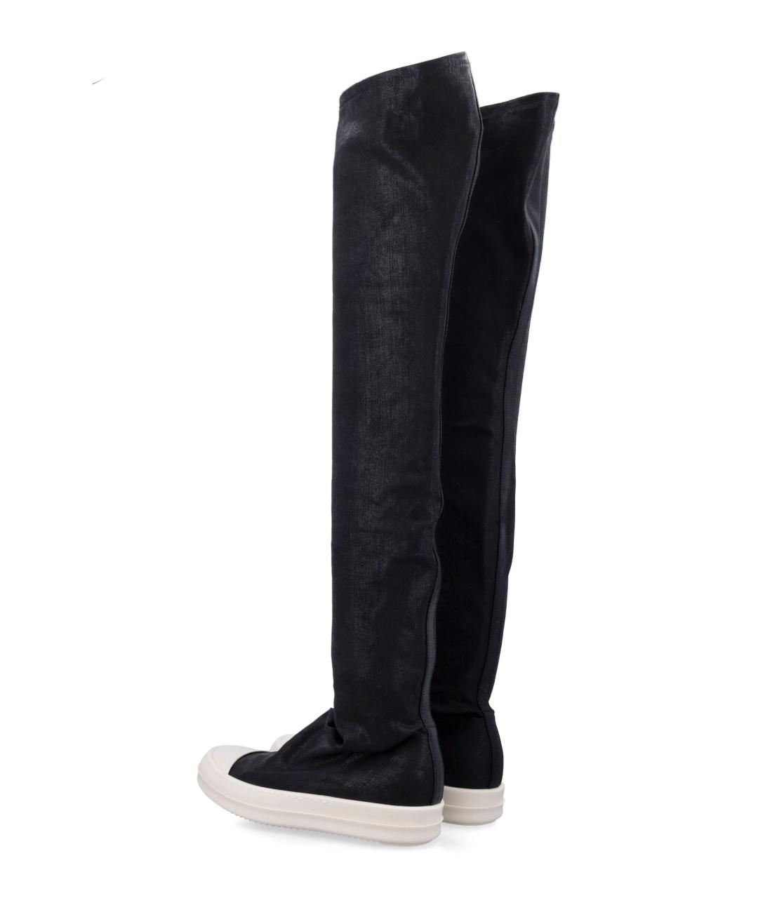 RICK OWENS DRKSHDW Черные синтетические кеды, фото 4