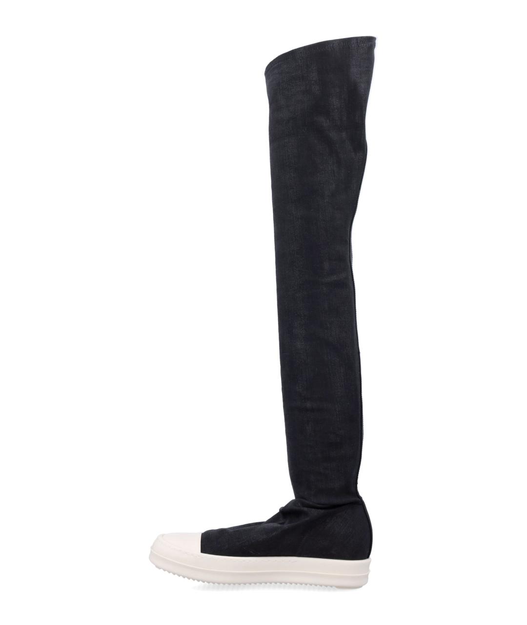 RICK OWENS DRKSHDW Черные синтетические кеды, фото 3