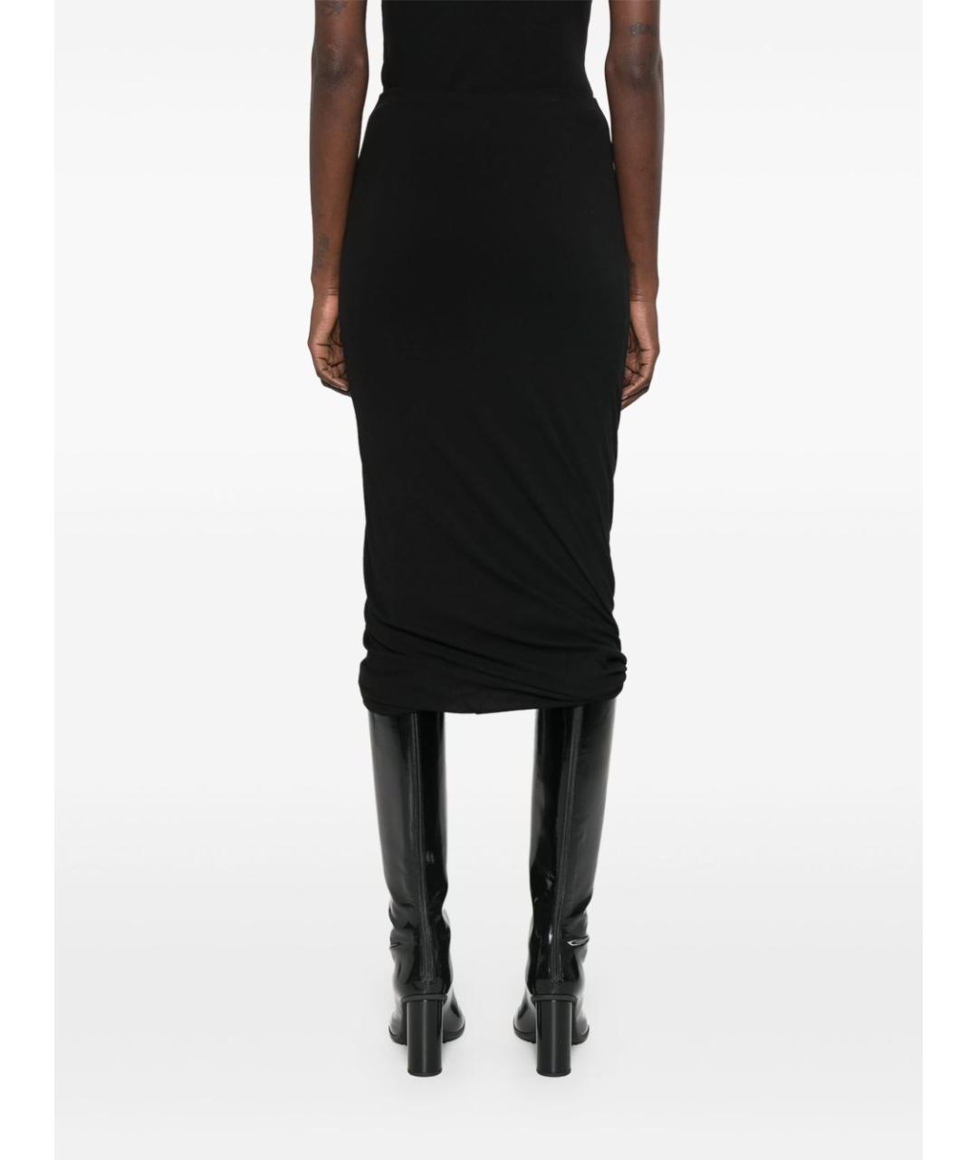 JIL SANDER Черная юбка миди, фото 4