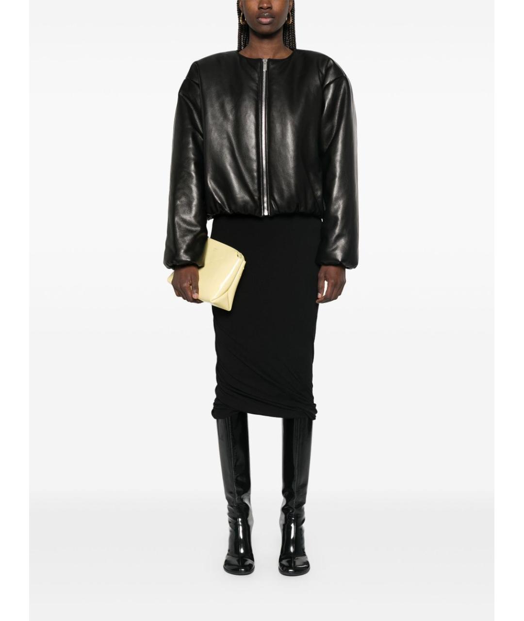 JIL SANDER Черная юбка миди, фото 2
