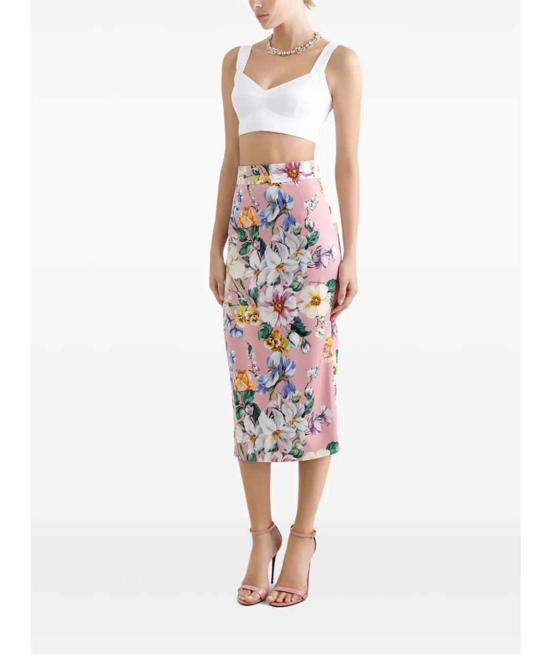 DOLCE&GABBANA Мульти юбка миди, фото 3