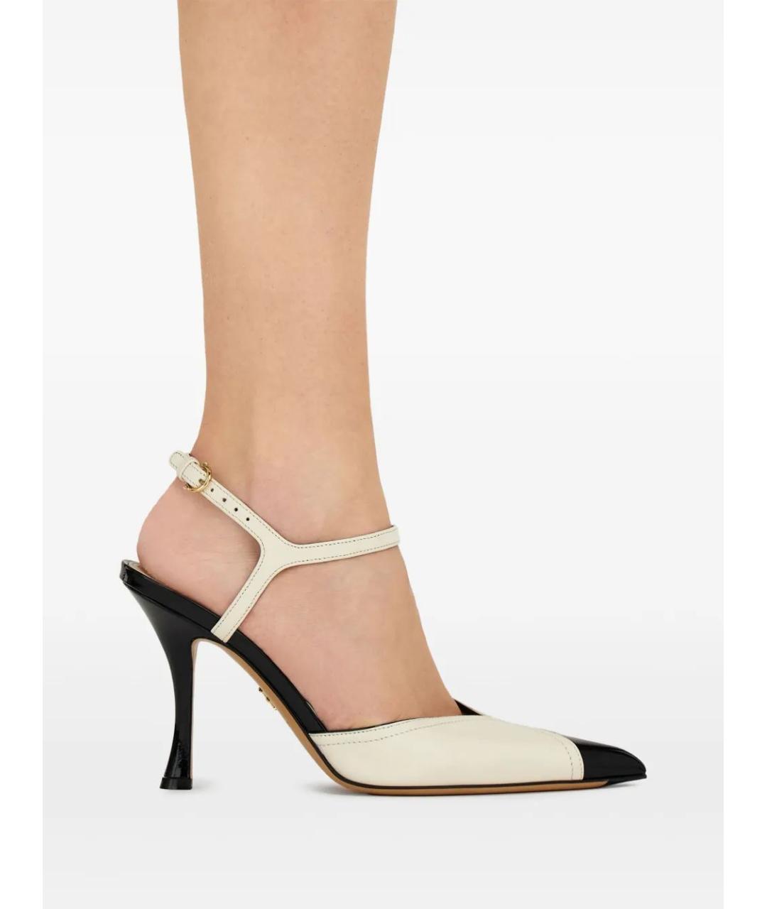 FERRAGAMO Бежевые кожаные туфли, фото 2