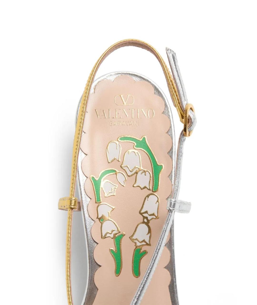 VALENTINO Мульти текстильные туфли, фото 3