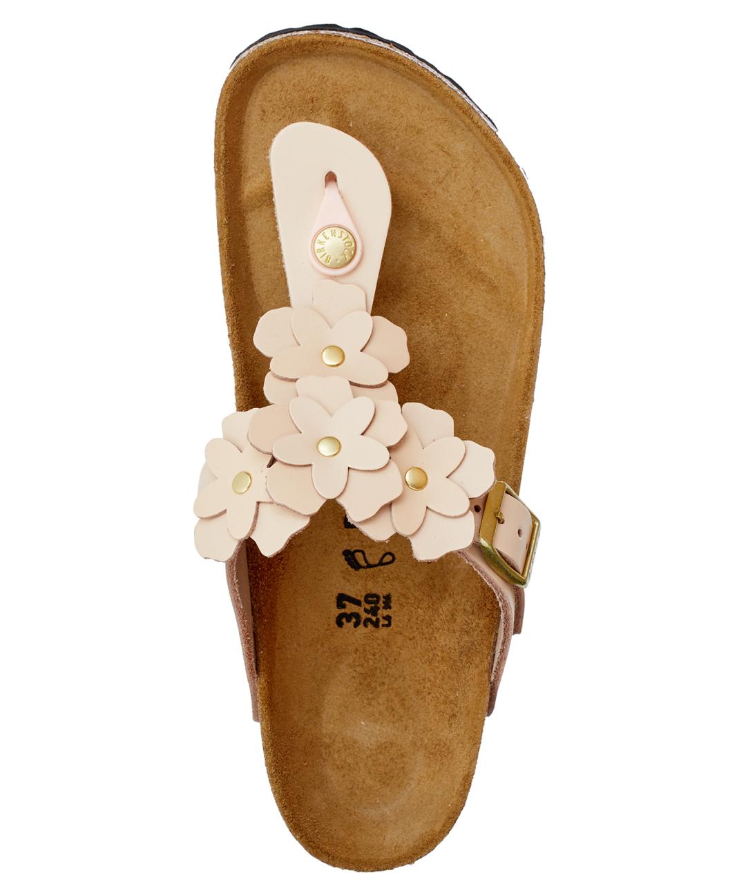 BIRKENSTOCK Розовые кожаные шлепанцы, фото 2