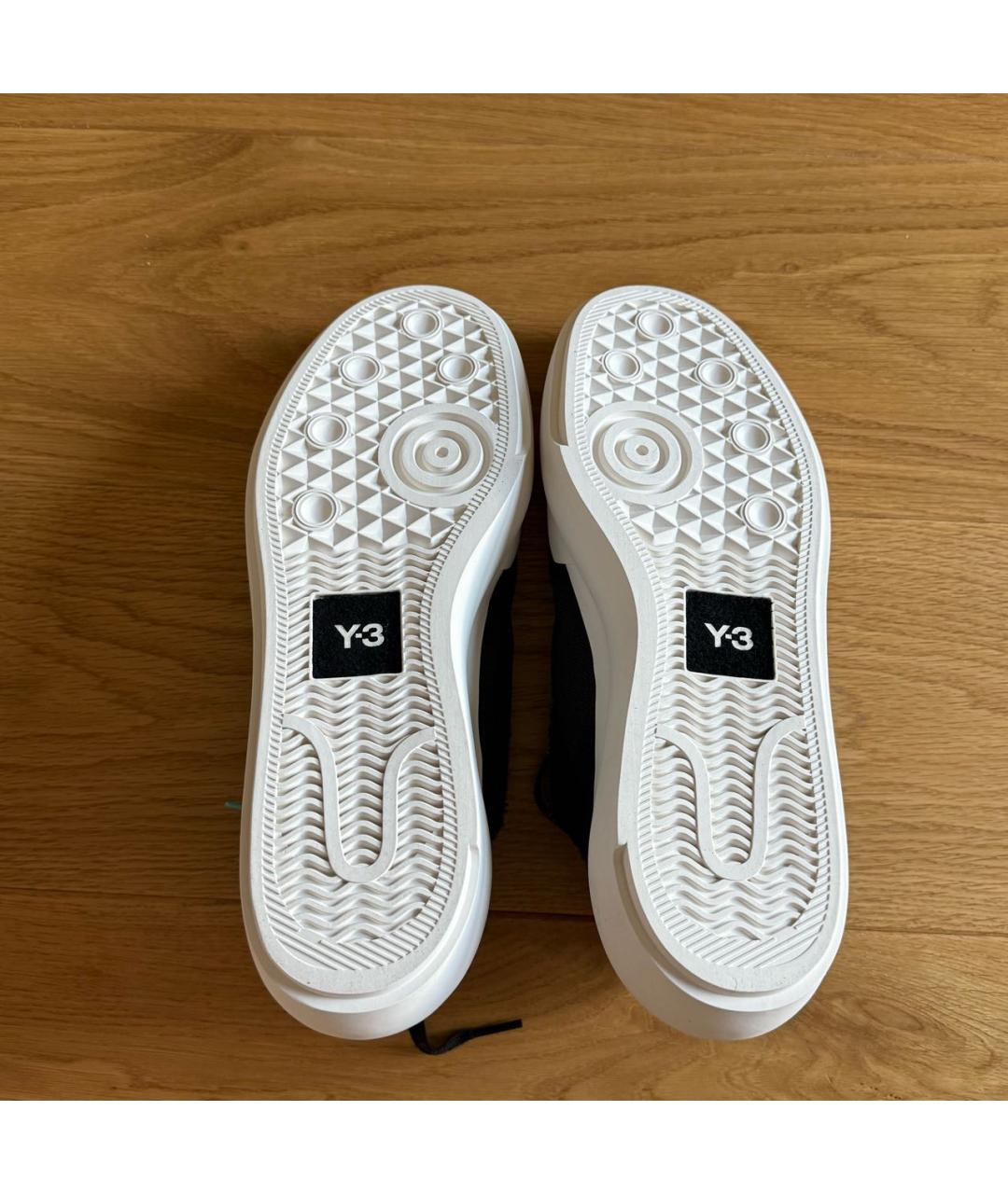 Y-3 Черные низкие кроссовки / кеды, фото 5