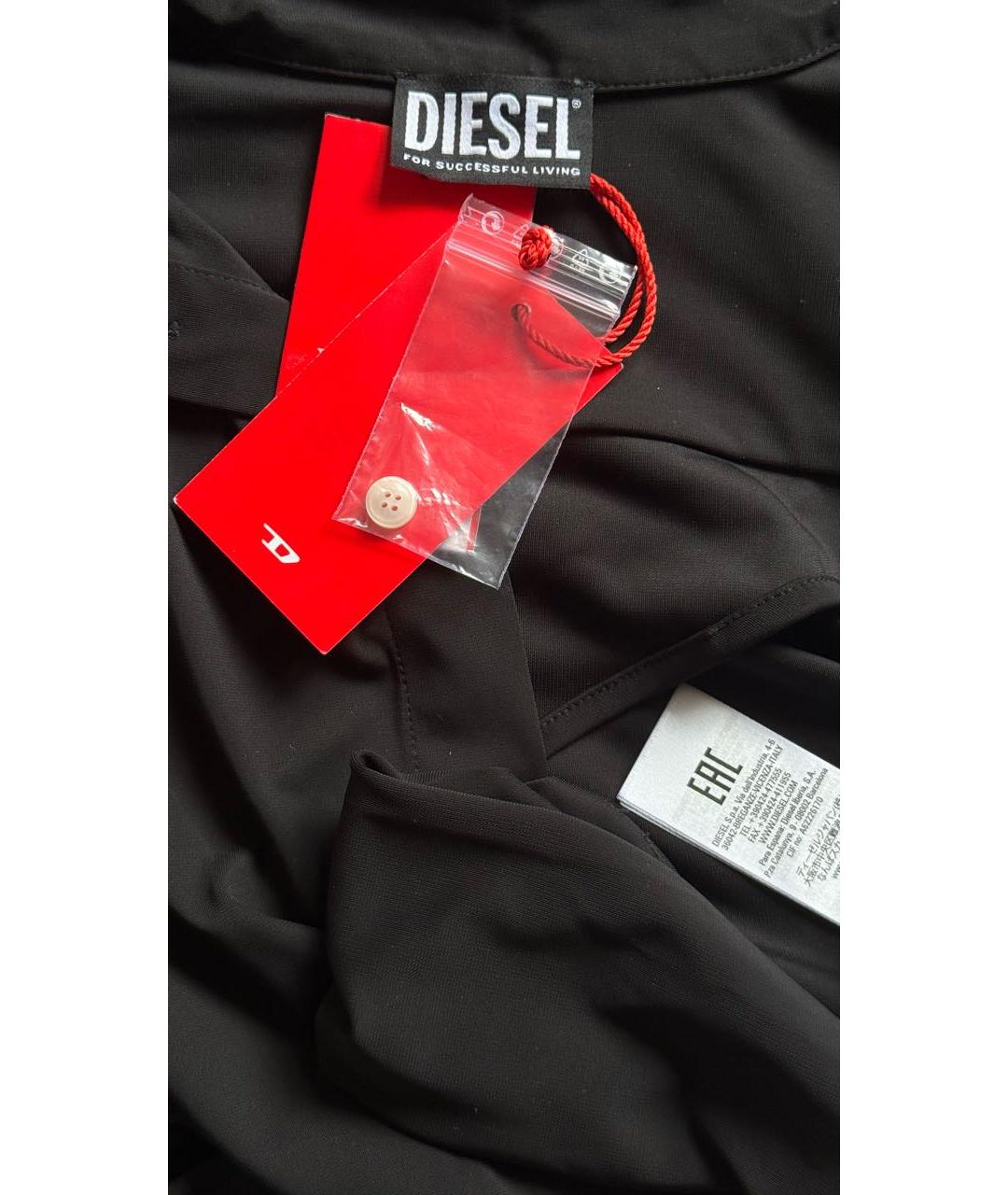 DIESEL Черная полиэстеровая блузы, фото 4